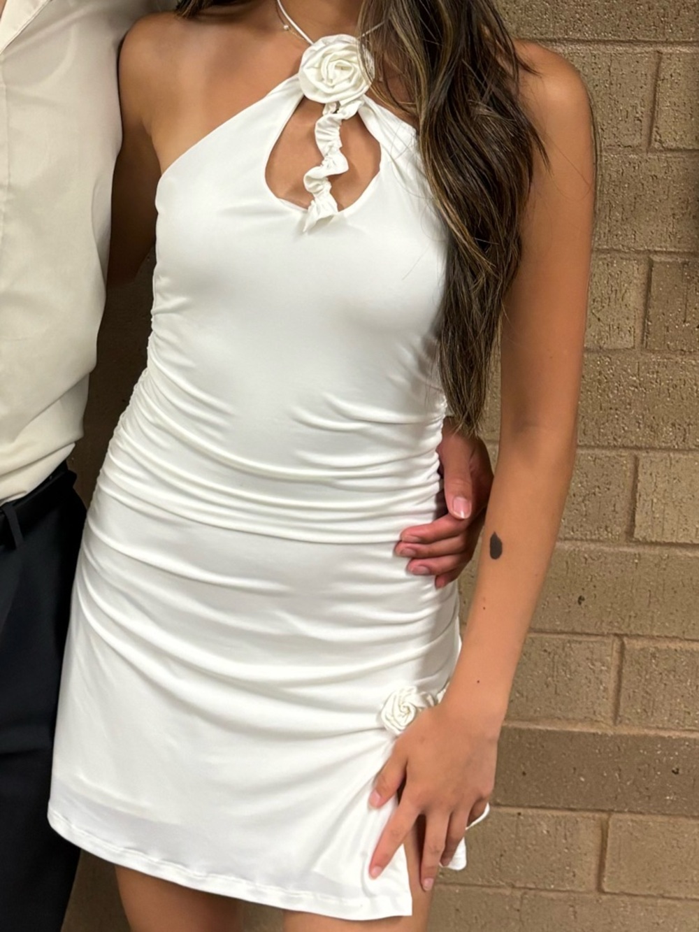 meshki adeline halter neck dress